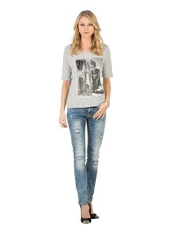 Gri Kadın Tshırt U.kol