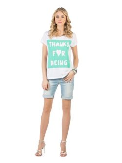 Beyaz Kadın Tshırt K.kol