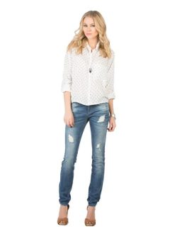 Beyaz Kadın Gömlek U.kol