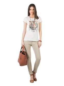 Beyaz Kadın Tshırt K.kol