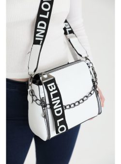 Omuz Çantası Bipanya Beyaz / Siyah