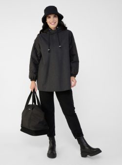 Büyük Beden Ceket Alia Siyah