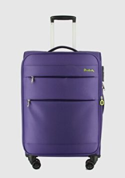 Mor Orta Boy Kumaş Valiz