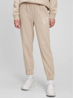 Bej Gap Logo High Rise Eşofman Altı