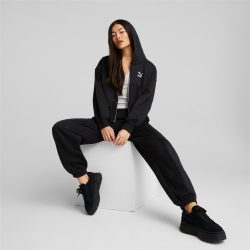 Puma – 671745_01 – PUMA CLASSICS Kadın Fermuarlı Kapüşonlu Sweatshirt