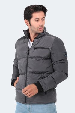 Slazenger NALDO Erkek Mont Koyu Gri