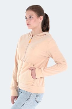 Slazenger SOFAL I Kadın Polar Sweatshirt Bej