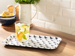 Madame Coco Rêve Bleu Oiseau Dikdörtgen Tepsi