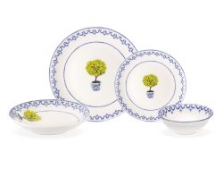 Madame Coco Rosiers 24 Parça New Bone China Yemek Takımı