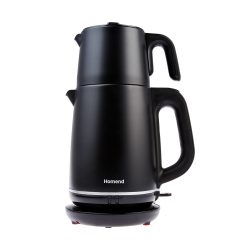 Homend Royaltea 1727H Mat Siyah Paslanmaz Çelik Çay Makinesi