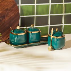 Karaca Rays Green 7 Parça Baharat Takımı