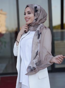 Şal DIFFERENZA Vizon