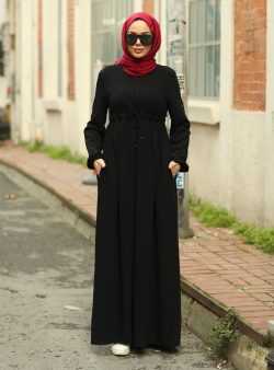 Tesettür Elbise Neways Siyah
