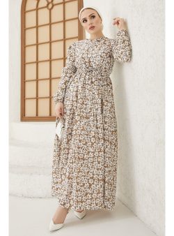 Tesettür Elbise InStyle Bej