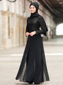 Abiye Tulum Sure Siyah