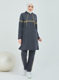 Eşofman Takımı Burcu Fashion Antrasit