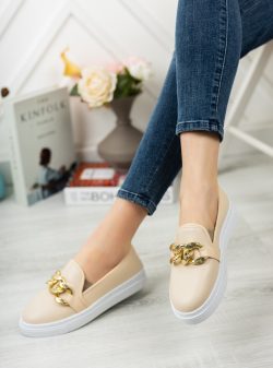 Günlük Ayakkabı Ayakkabı Havuzu Krem / Metalik / Gold