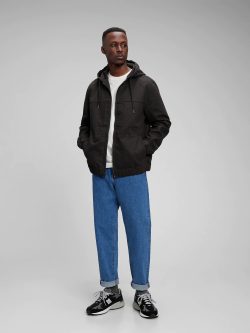 Siyah Fermuarlı Ceket