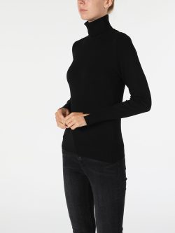 Slim Fit Siyah Kadın Kazak