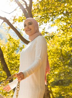 Triko Tunik Tavin Beyaz / Ekru