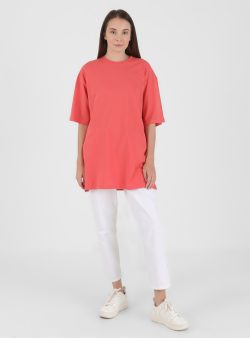 Kadın T-shirt Benin Mercan