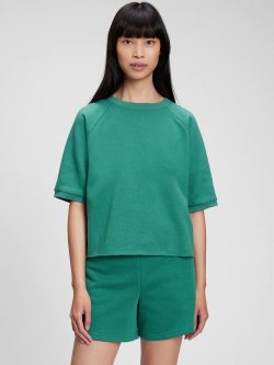 Yeşil Vintage Soft Kısa Kollu T-Shirt