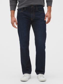 Lacivert Straight Fit Jean Pantolon