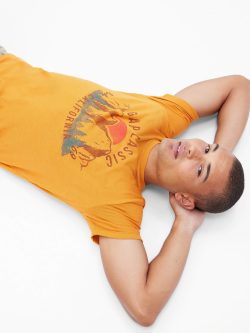Sarı Gap Logo T-Shirt
