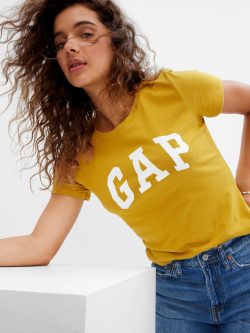 Hardal Gap Logo Kısa Kollu T-Shirt