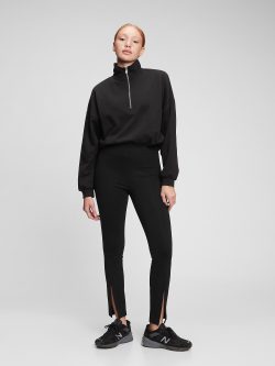 Siyah High Rise Legging Tayt