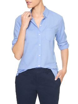 Mavi Oxford Boyfriend Gömlek