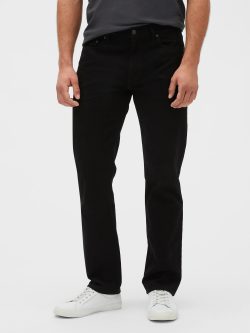 Siyah Straight Jean Pantolon