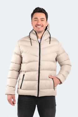 Slazenger NOVEX Erkek Slim Fit Mont Taş Gri