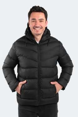 Slazenger NOVEX Erkek Slim Fit Mont Siyah