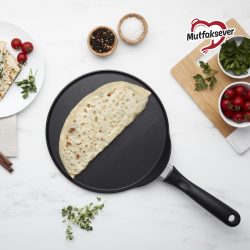 Karaca Mutfaksever İndüksiyon Tabanlı Biogranit Black Gözleme Ve Krep Tava 26 cm ​​​​​​​