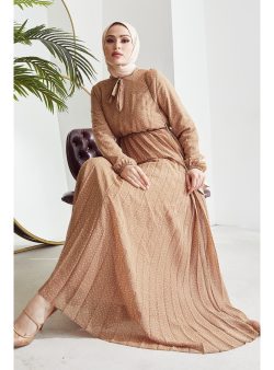 Tesettür Elbise InStyle Bej