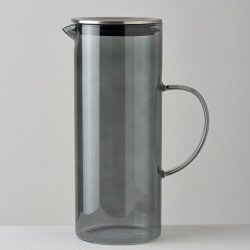 Linens Smoky Cam-Metal Kapakli 1500 Ml Sürahi Füme