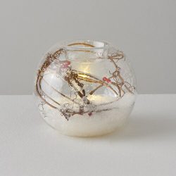 Linens Foliage Ledli Mumluk 10×8,7 Cm Çok Renkli