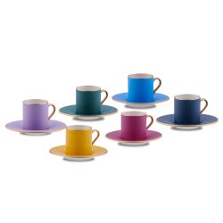 Korkmaz Siesta Collection 6lı Kahve Fincan Takımı