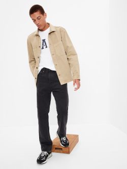 Siyah 0 Organik Pamuk Straight Fit Washwell™ Jean Pantolon