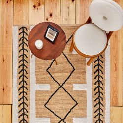 Kaşmir Halı Doğasever Geri Dönüşümlü Zamansız Halılar Nakış 80×300 cm