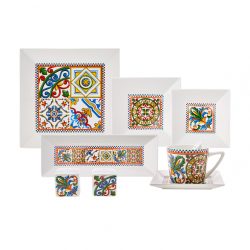 Karaca Milano 32 Parça 6 Kişilik Kare Kahvaltı Takımı