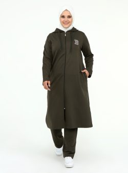 Büyük Beden Eşofman Takım Bwest Haki