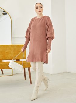 Triko Tunik MODAEFA Gül Kurusu