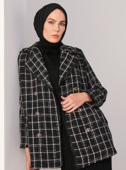 Ceket Refka Beyaz / Siyah