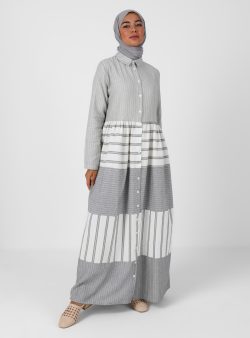 Tesettür Elbise Tavin Siyah