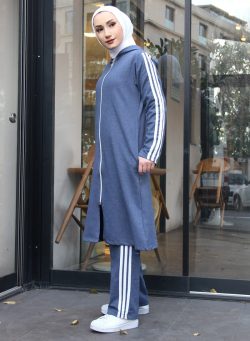 Eşofman Takımı Burcu Tesettür İndigo