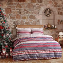 Karaca Home Paolo Lacivert 0 Pamuk Flanel Çift Kişilik Nevresim Takımı