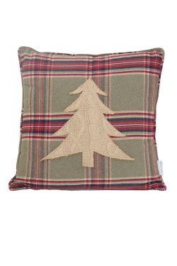 Karaca Woodland Yeşil Ağaçlı Kırlent 45×45 cm