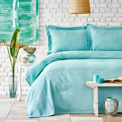 Karaca Home Stella Mint Yeşili Çift Kişilik Yatak Örtüsü Seti